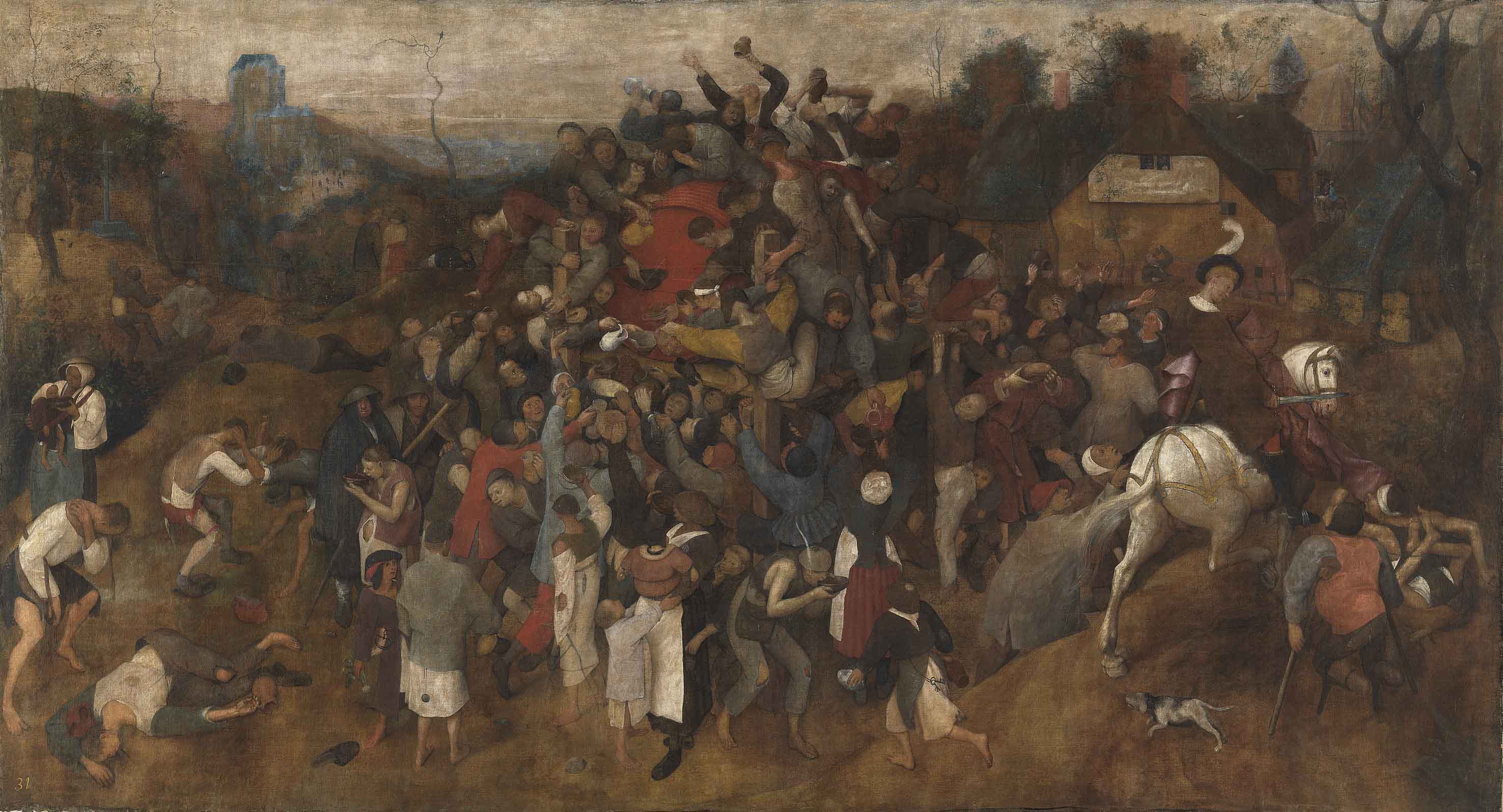 Pieter Bruegel El vino de la fiesta de San Martin